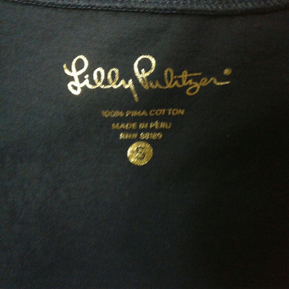 Lilly Pulitzer Navy/Gold Fish Shift Dress - Picture 5 of 8